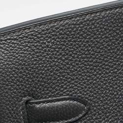 Hermes Graphite Togo Leather Gold Finish Birkin 35 Bag