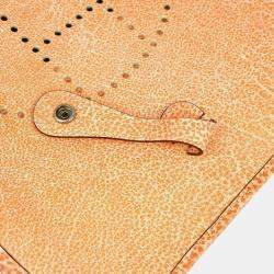 Hermes Orange Dalmatian Evelyne 29 Shoulder Bag