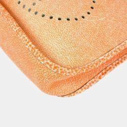 Hermes Orange Dalmatian Evelyne 29 Shoulder Bag