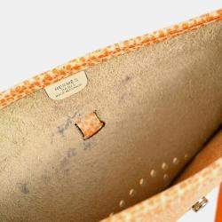 Hermes Orange Dalmatian Evelyne 29 Shoulder Bag