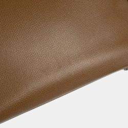 Pre Owned Hermes Taupe Gray Epsom Haut a Courroies 28 Handbag