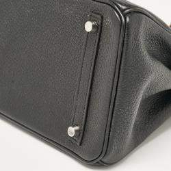 Hermès  Black Togo Leather Palladium Finish Birkin 30 Bag