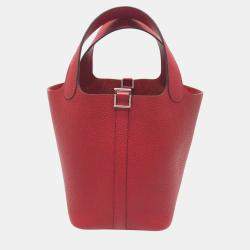 Hermes Rouge Kazak Red 18 Hand Bag