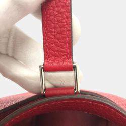 Hermes Rouge Kazak Red 18 Hand Bag