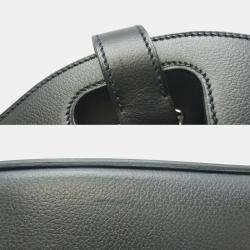 Hermes Evergrain Noir (Black) Attelage Shoulder Bag