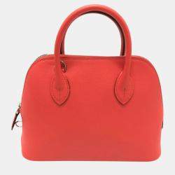 Hermes Evercolor Rose Texas Bolide 1923 25 Handbag