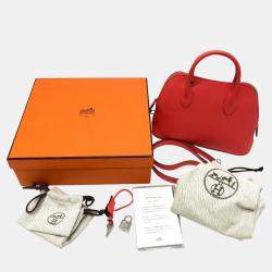 Hermes Evercolor Rose Texas Bolide 1923 25 Handbag