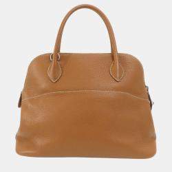 Hermes Gold Taurillon Bolide 31 Handbag