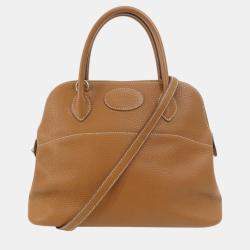 Hermes Gold Taurillon Bolide 31 Handbag