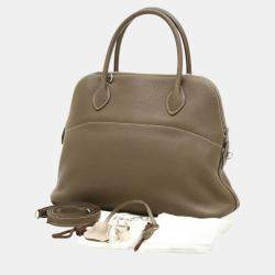 Hermes Taurillon Etoupe Bolide 31 Handbag