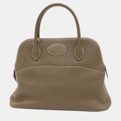 Hermes Taurillon Etoupe Bolide 31 Handbag