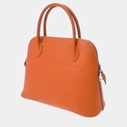 Hermes Orange Epsom Leather Bolide 31 Handbag