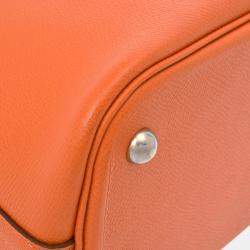 Hermes Orange Epsom Leather Bolide 31 Handbag