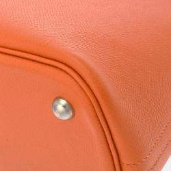 Hermes Orange Epsom Leather Bolide 31 Handbag