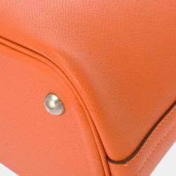 Hermes Orange Epsom Leather Bolide 31 Handbag