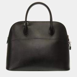 Hermes Box Calf Black Bolide 35 Handbag