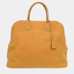 Hermes Taurillon Novillo Natural Sable Bolide Relax 45 Handbag