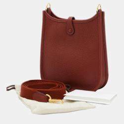 Hermes Taurillon Rouge Ash Evelyn TPM Amazon Shoulder Bag