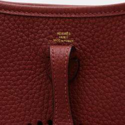 Hermes Taurillon Rouge Ash Evelyn TPM Amazon Shoulder Bag