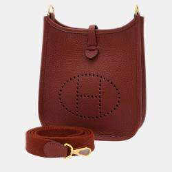 Hermes Taurillon Rouge Ash Evelyn TPM Amazon Shoulder Bag