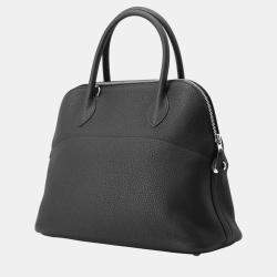 Hermes black Taurillon Clemence Bolide 31 handbag