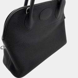 Hermes black Taurillon Clemence Bolide 31 handbag