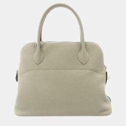 Hermes Sage Taurillon Clemence Bolide 31 handbag