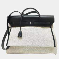 Hermes Navy Herbag Zip MM Shoulder Bag