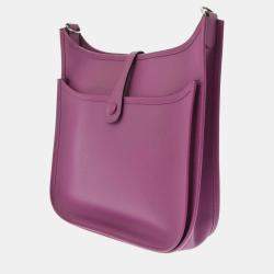 Hermes Cyclamen Epsom leather Evelyn 2 PM shoulder bag