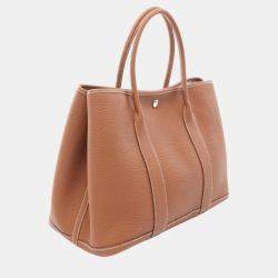 Hermes Brown Negonda Garden PM Tote Bag