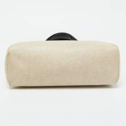 Pre Owned Hermès Beige/Black Toile and Vache Hunter 2in1 Herbag Zip 31 Bag