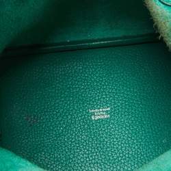 Hermes Menthe Clemence Leather Picotin Lock 18 Bag