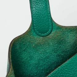 Hermes Menthe Clemence Leather Picotin Lock 18 Bag