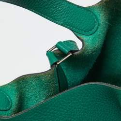 Hermes Menthe Clemence Leather Picotin Lock 18 Bag