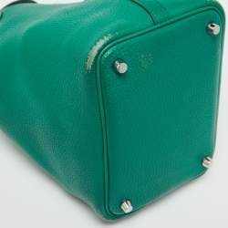 Hermes Menthe Clemence Leather Picotin Lock 18 Bag