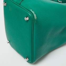 Hermes Menthe Clemence Leather Picotin Lock 18 Bag