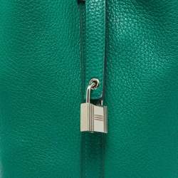 Hermes Menthe Clemence Leather Picotin Lock 18 Bag