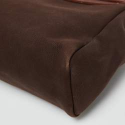 Hermès Cafe/Terre Canvas and Leather 2in1 Herbag Zip 31 Bag