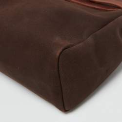 Hermès Cafe/Terre Canvas and Leather 2in1 Herbag Zip 31 Bag