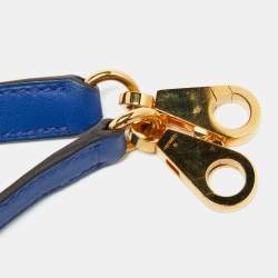 Hermes Blue Royal/Tabac Camel/Fauve Evercolor and Swift Leather Gold Finish 24/24 29 Bag