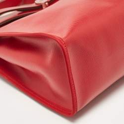 Pre Owned Hermès Rogue Piment/Ecru Canvas and Vache Hunter Herbag Zip 31 Bag