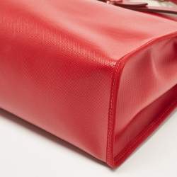 Pre Owned Hermès Rogue Piment/Ecru Canvas and Vache Hunter Herbag Zip 31 Bag