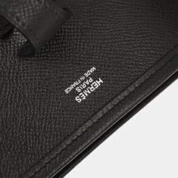 Pre Owned Hermes Black Epsom Evelyne 2 29 Shoulder Bag