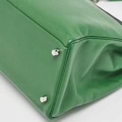 Hermes Vert Bengal Epsom Leather Palladium Finish Kelly Retourne 35 Bag