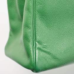 Hermes Vert Bengal Epsom Leather Palladium Finish Kelly Retourne 35 Bag