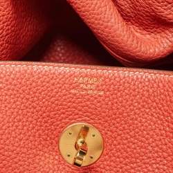 Hermes Blush Taurillon Clemence Leather Gold Hardware Lindy 34 Bag