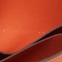 Pre Owned Hermes Terre Battue Epsom Leather Constance Slim Wallet