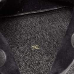 Pre Owned حقيبة هيرمس بيكوتين لوك 22 جلد كليمنس رصاصي  