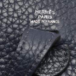 Hermès Blue Navy Taurillon Clemence Leather Evelyne Amazone TPM Bag