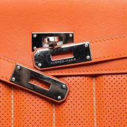 Hermes Orange Swift Leather Berline 21 Bag